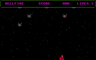 Hellfire atari screenshot